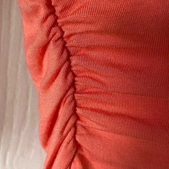 Guess Peach Bodycon Dress with Ruched Sides - Picture 4 of 8